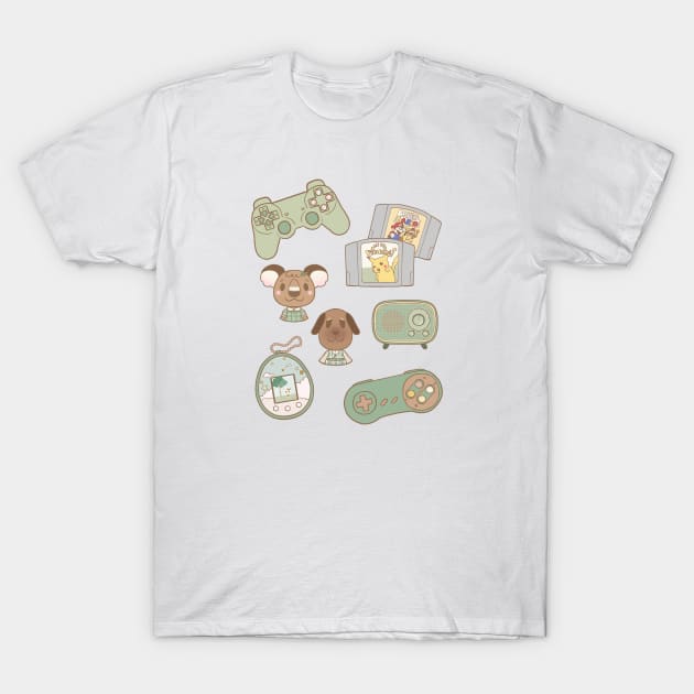 cozy gaming 5 T-Shirt by littlemoondance